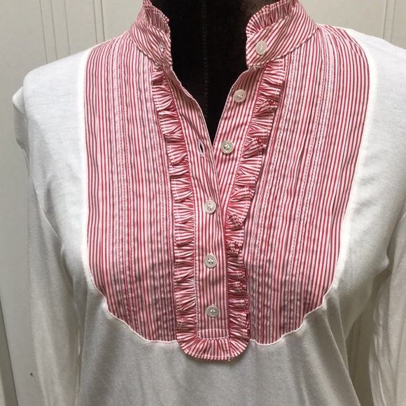 BCBG MAXAZRIA White Long Sleeve Shirt M NWT - Picture 2 of 15